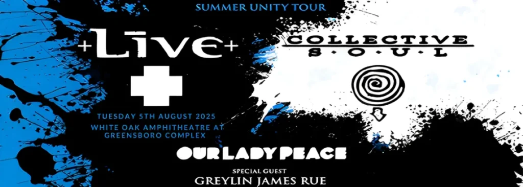 Live & Collective Soul at White Oak Amphitheatre At Greensboro Complex
